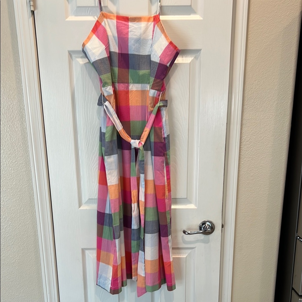 Kate Spade Multicolor Plaid Midi Dress